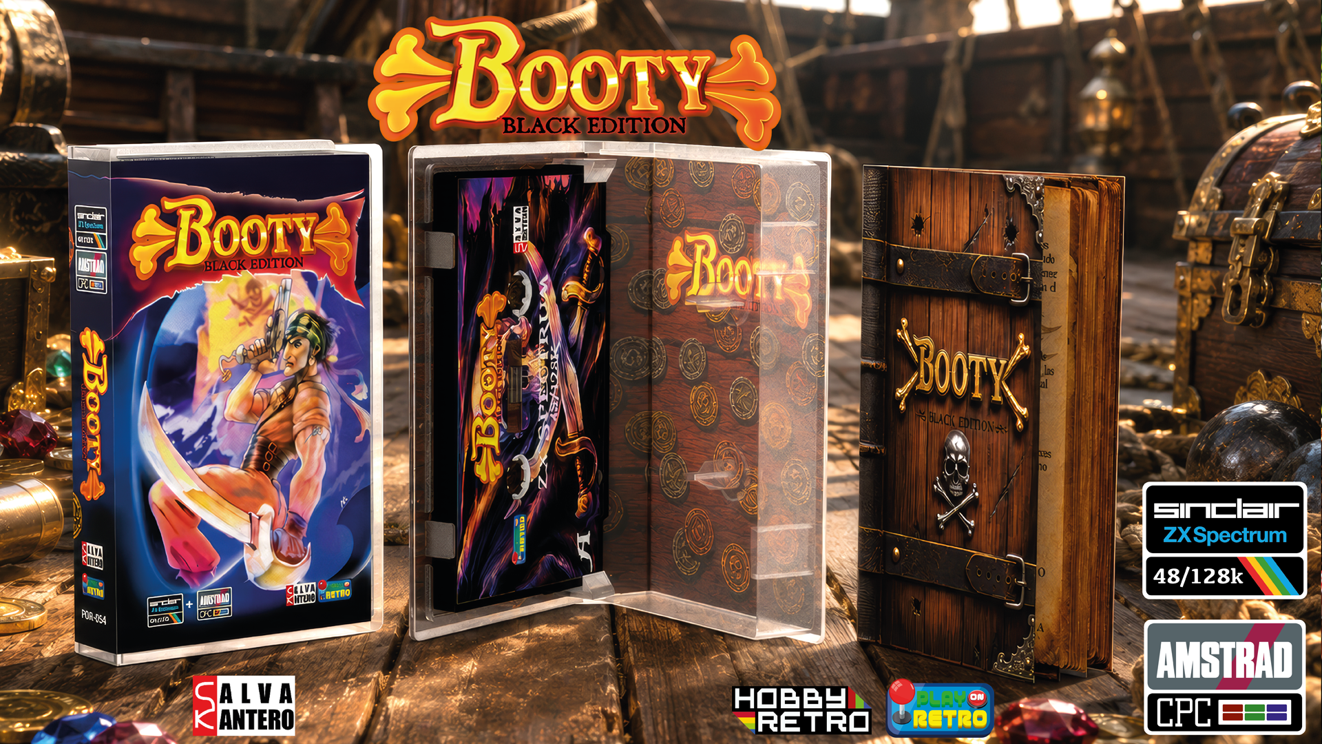 BOOTY: BLACK EDITION – EDICIÓN DELUXE PARA ZX SPECTRUM Y AMSTRAD